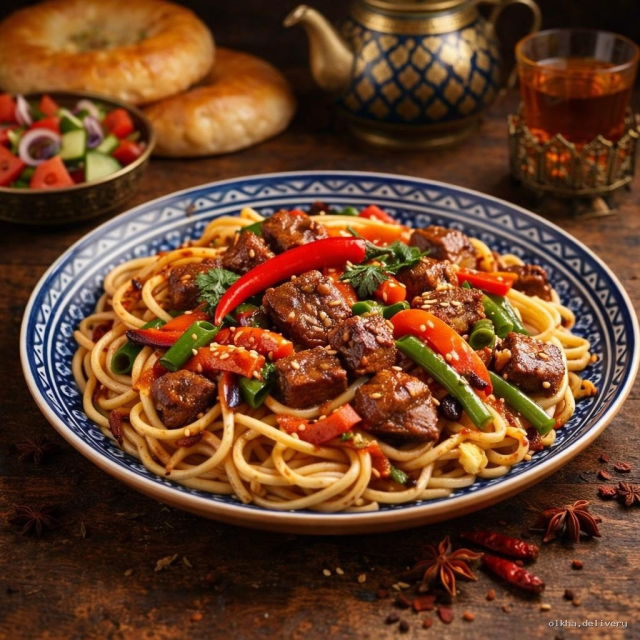 Жаренный лагман