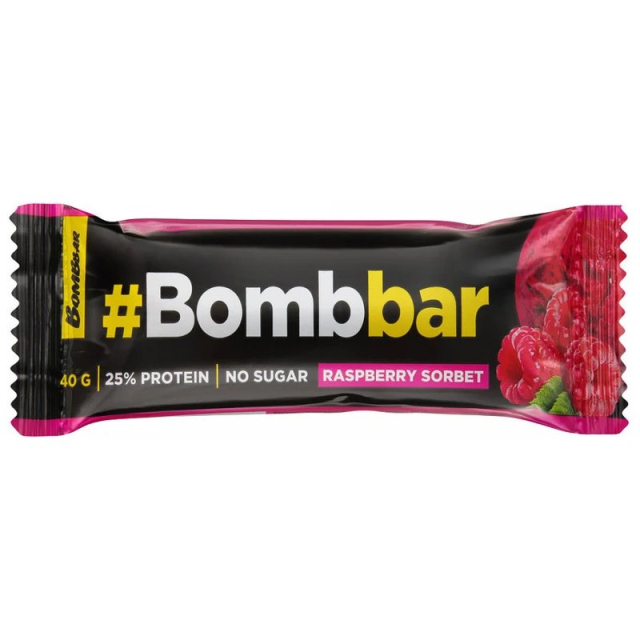 Bombbar Батончик глазированный малиновый сорбет 40 г