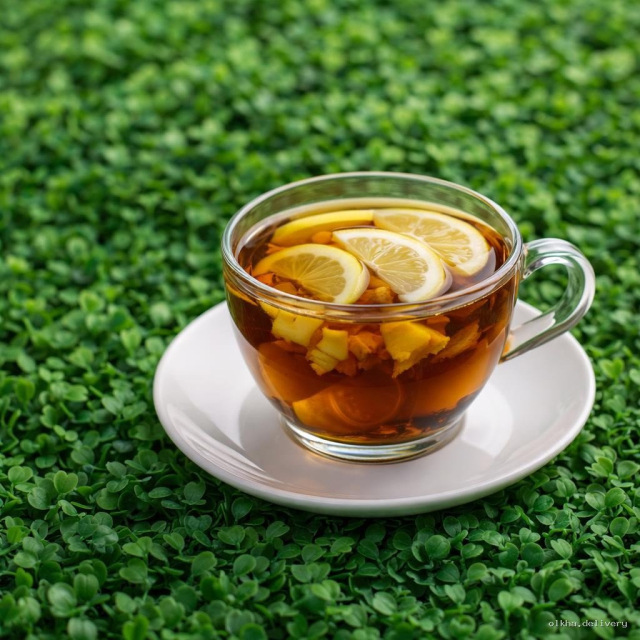 Имбирный чай с лимоном