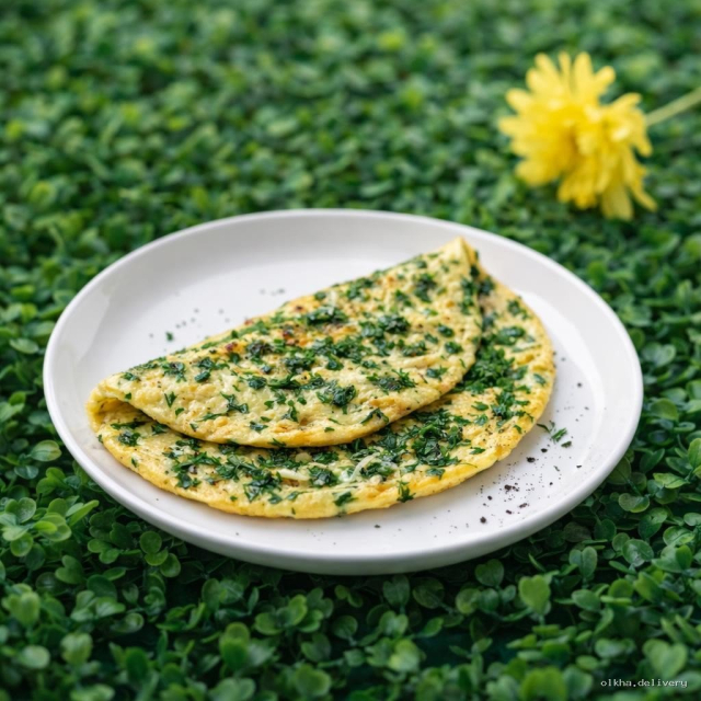 Омлет с зеленью