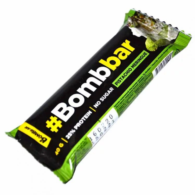 Bombbar Батончик глазированный Фисташковая меренга 40 г