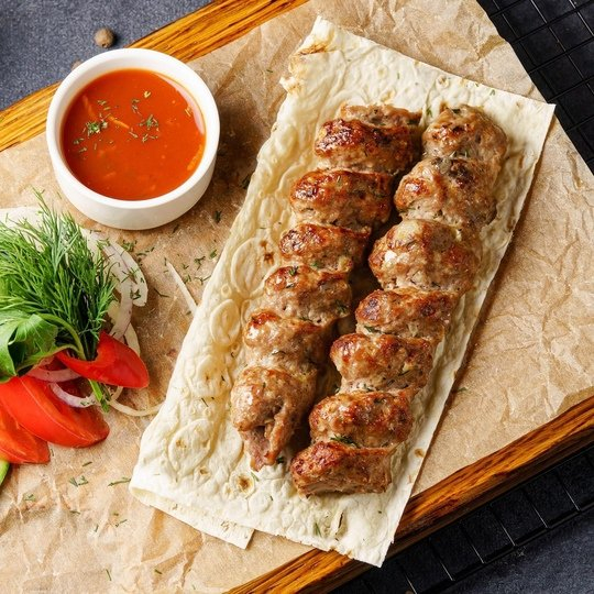 Люля-кебаб из свинины и говядины