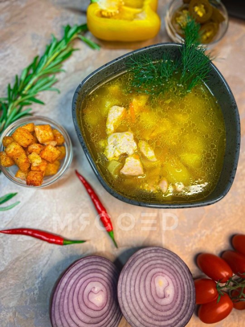 Куриный суп по-домашнему