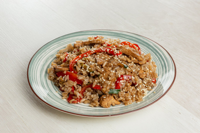 Рис с курицей