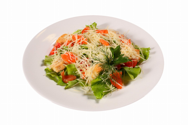 Салат с лососем
