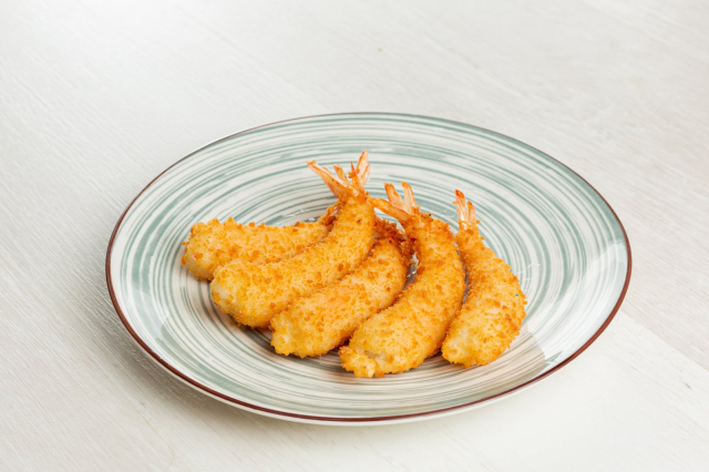 Тигровые креветки в кляре