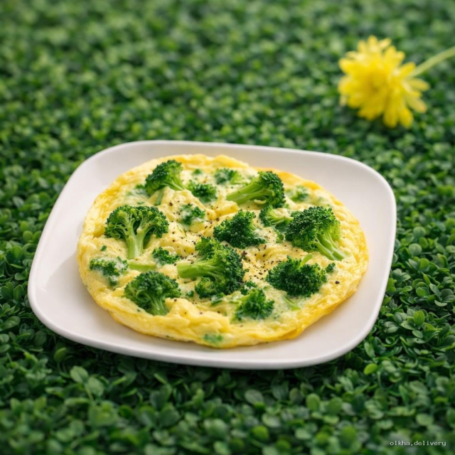 Омлет с брокколи